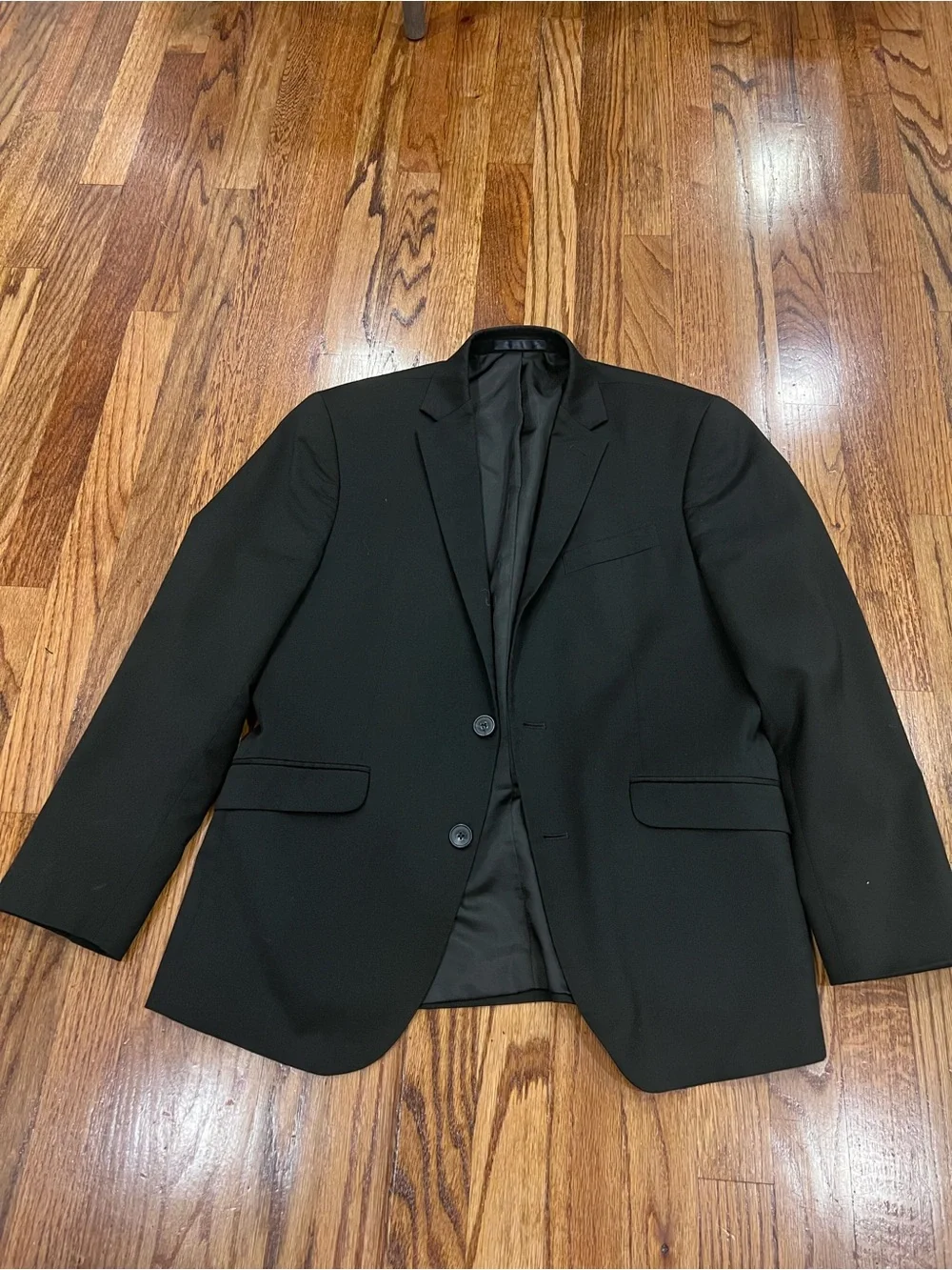 Kenneth Cole Reaction Mens Suit Jacket Sport Coat Black Size 38S